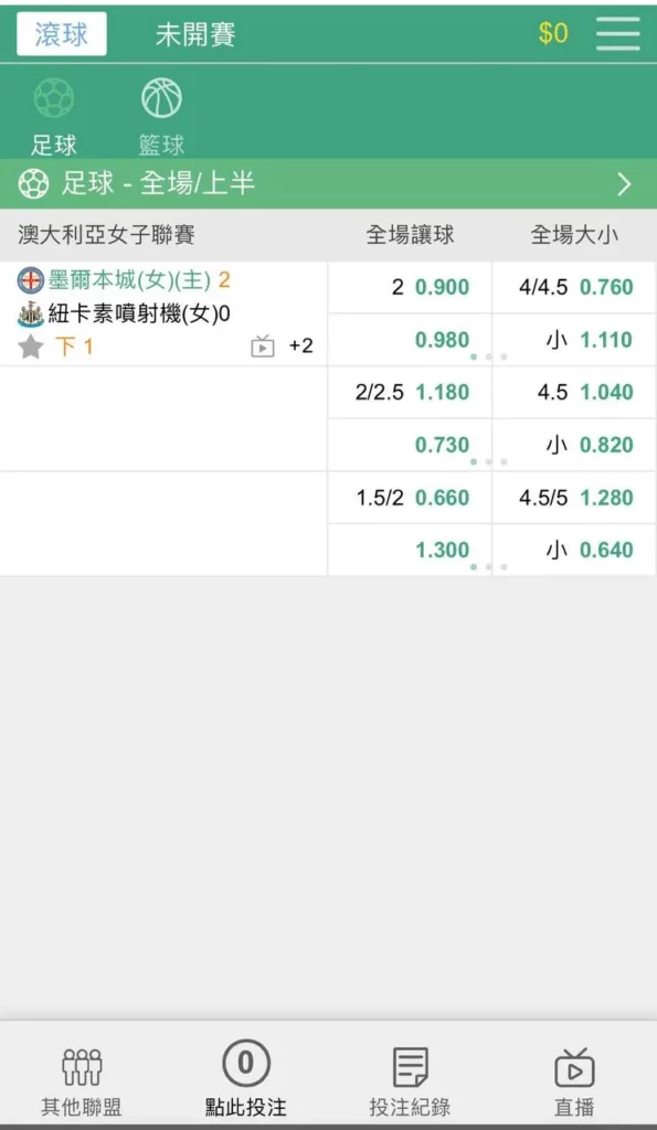 Super體育滾球頁面