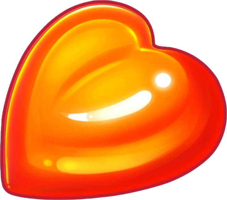 sugar_rush_Orange Heart Candy