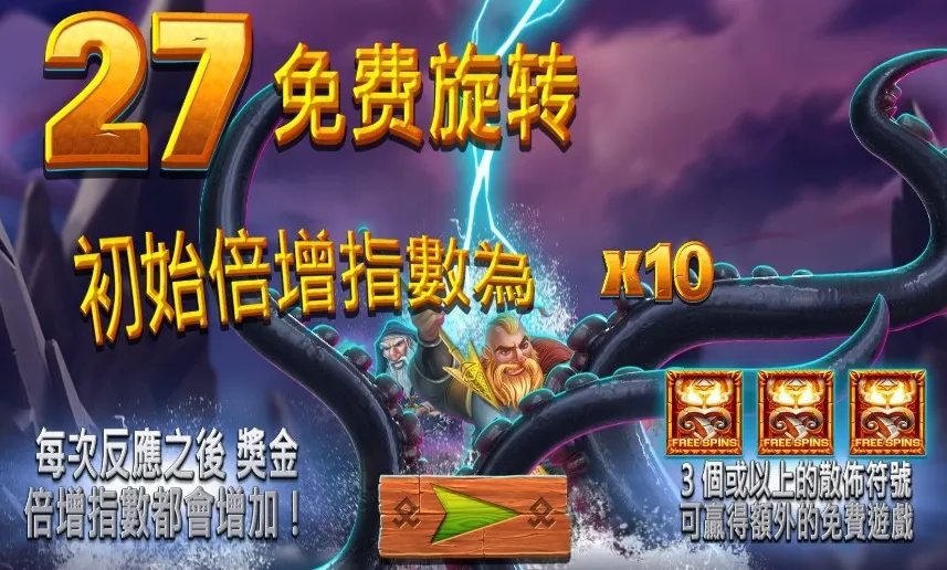 維京人之猛虎出籠 賭注倍數2