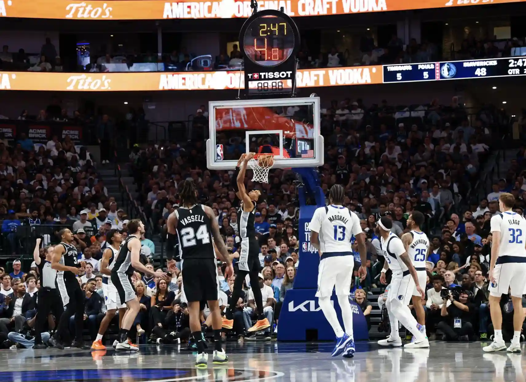 達拉斯獨行俠 92:125 聖安東尼奧馬刺